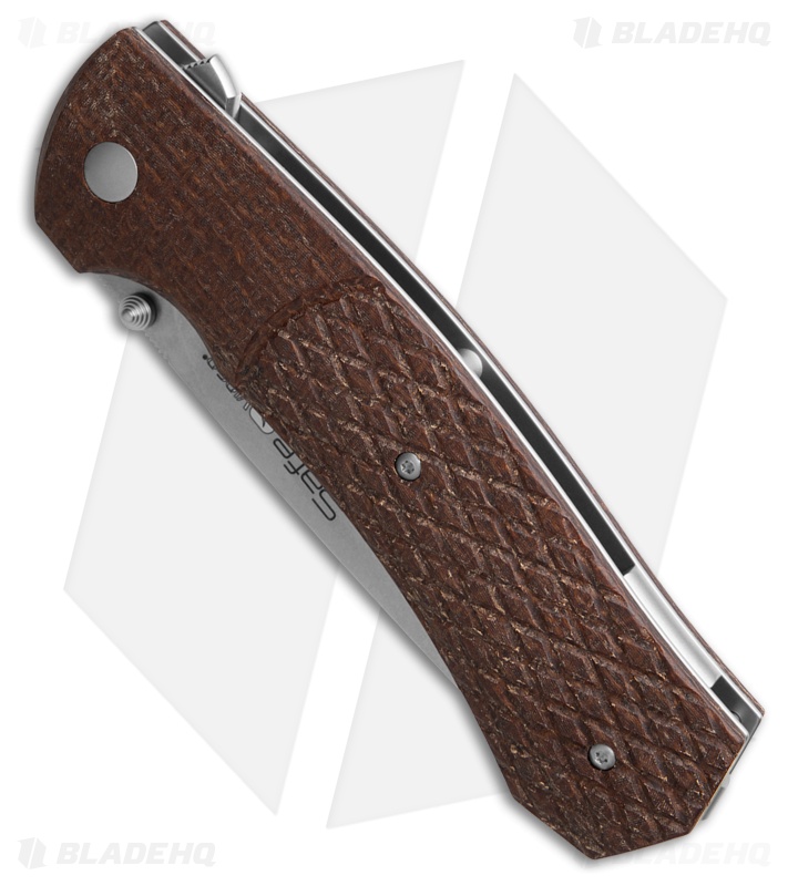 Viper Knives Safe ASLS Liner Lock Knife Burlap Canvas Micarta (3.75" Stonewash)