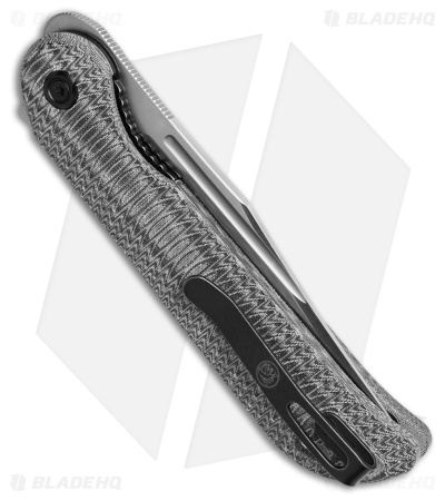 Vosteed Bellamy Liner Lock Knife Black Norplex UltreX Micarta (3.4" Satin)