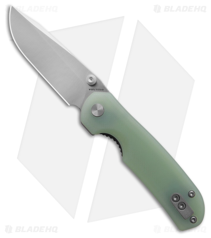 Vosteed Chipmunk Pocket Knife Jade G-10 Drop Point 14C28N