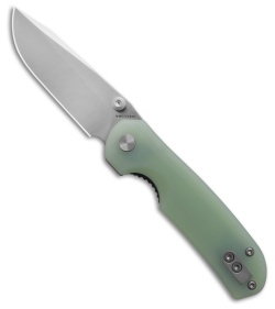 Vosteed Chipmunk Pocket Knife Jade G-10 Drop Point 14C28N