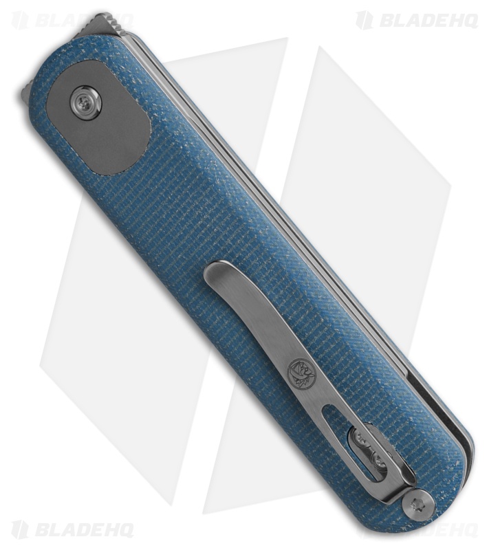 Vosteed Corgi Blue Micarta Sheepsfoot Satin 14C28N