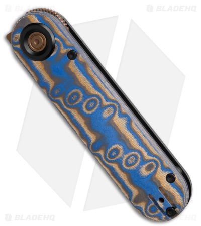 Vosteed Corgi V 295 Vanchor Lock Knife Blue Ocean Aluminum/Micarta (2.9" Copper)
