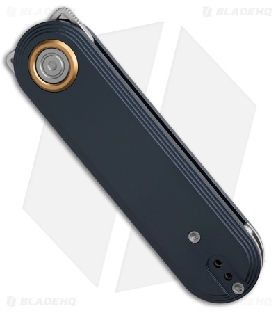 Vosteed Corgi V V Vanchor Lock Knife Dark Slate Blue Aluminum (3" Satin 154CM)