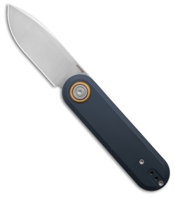 Vosteed Corgi V V Vanchor Lock Knife Dark Slate Blue Aluminum (3" Satin 154CM)