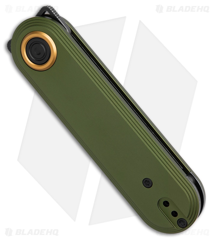 Vosteed Corgi V V Vanchor Lock Knife Green Aluminum (3" Black SW 154CM)