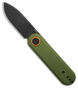 Vosteed Corgi V V Vanchor Lock Knife Green Aluminum (3" Black SW 154CM)