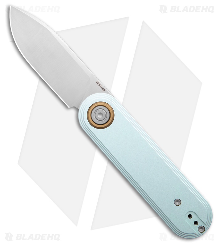 Vosteed Corgi V V Vanchor Lock Knife Macaron Blue Aluminum (3" Satin Nitro-V)