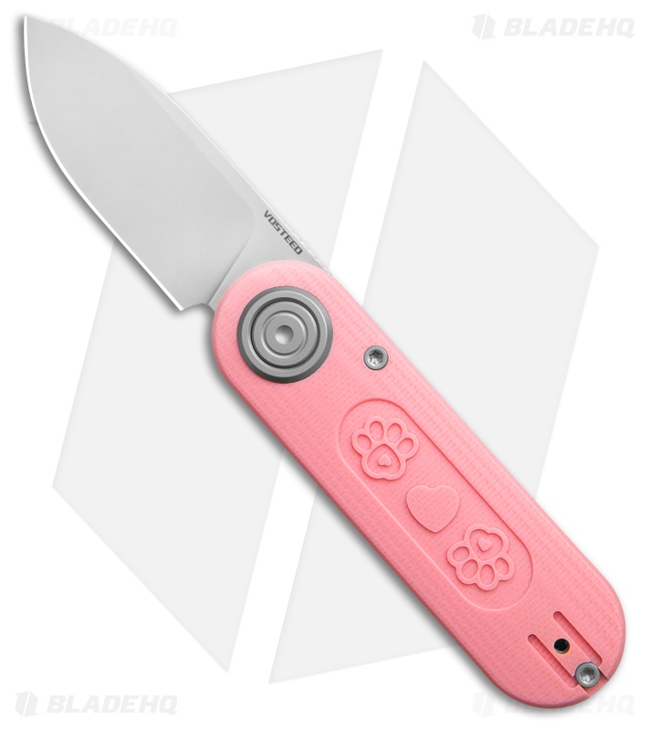 Vosteed Corgi V Vanchor Lock Knife Pink G-10 (2.4" Satin)