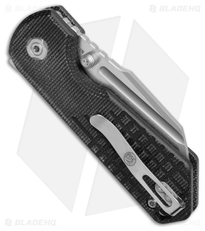 Vosteed Hedgehog Top Liner Lock Knife Black Micarta (3" Bead Blast)