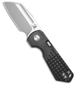 Vosteed Hedgehog Top Liner Lock Knife Black Micarta (3" Bead Blast)