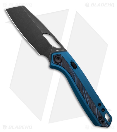 Vosteed Kroc 329 Top Liner Lock Knife Blue Al + Topo G-10 (3.29" Black SW)