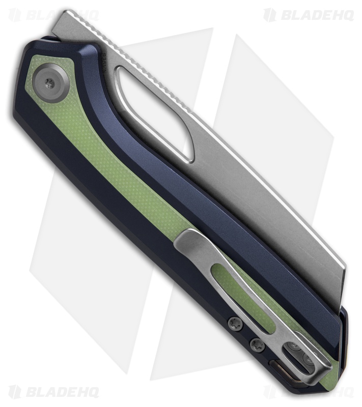Vosteed Kroc 329 Top Liner Lock Knife Dark Slate Blue Al + GID G-10 (3.29" SW)