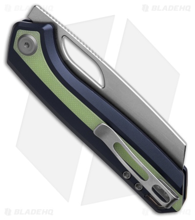 Vosteed Kroc 329 Top Liner Lock Knife Dark Slate Blue Al + GID G-10 (3.29" SW)