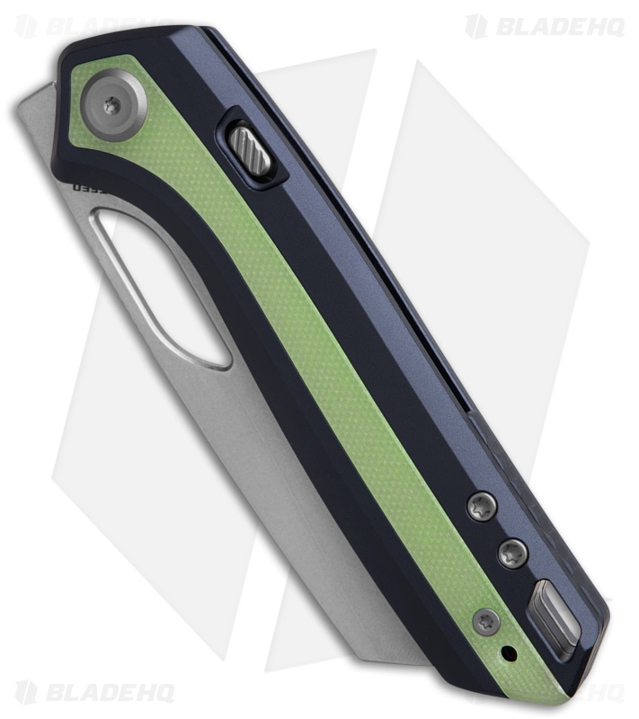 Vosteed Kroc 329 Top Liner Lock Knife Dark Slate Blue Al + GID G-10 (3.29" SW)