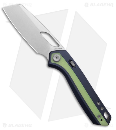 Vosteed Kroc 329 Top Liner Lock Knife Dark Slate Blue Al + GID G-10 (3.29" SW)