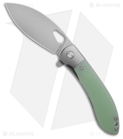 Vosteed Nightshade Pocket Knife Jade G-10 Stonewash Elmax