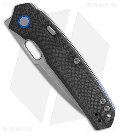 Vosteed Psyop Top Liner Lock Knife Black Carbon Fiber (3.3" Black SW Elmax)