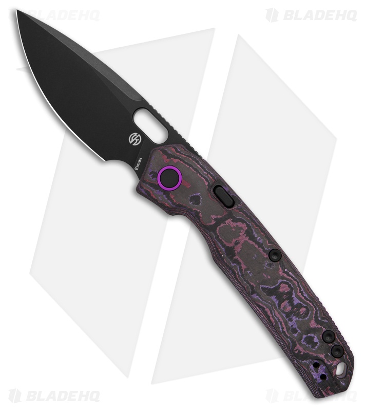 Vosteed Psyop Knife | Purple Haze Fatcarbon | Black
