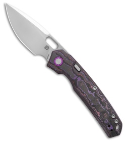 Vosteed Psyop Top Liner Lock Knife Purple Haze Fatcarbon (3.3" Satin Elmax)