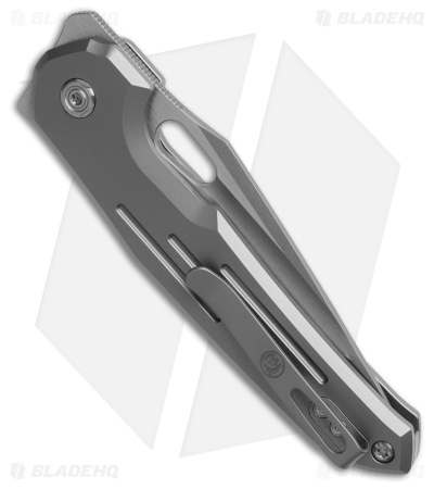 Vosteed Thunderbird Button Lock Knife Titanium (3.2" Bead Blast Elmax)