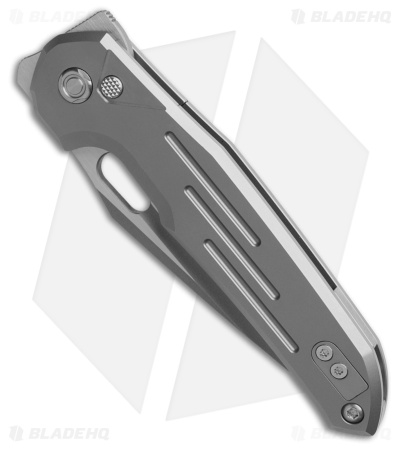 Vosteed Thunderbird Button Lock Knife Titanium (3.2" Bead Blast Elmax)