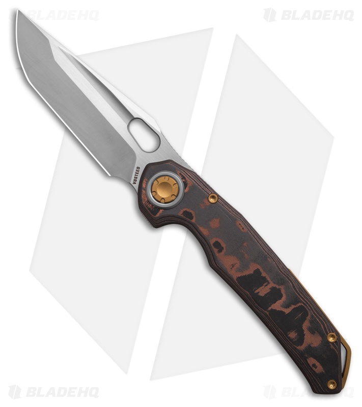 Vosteed Thunderbird V Vanchor Lock Knife Copper Camo FatCarbon (3.5" Satin/BB)