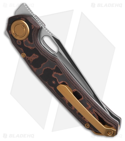 Vosteed Thunderbird V Vanchor Lock Knife Copper Camo FatCarbon (3.5" Satin/BB)