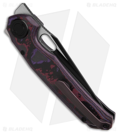 Vosteed Thunderbird V Vanchor Lock Knife Purple Haze FatCarbon (3.5" PVD) *DISC*