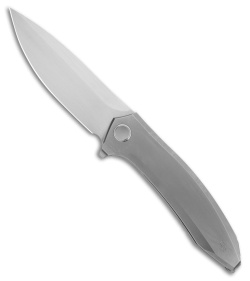 WE Knife Co. Acuminal Frame Lock Knife BB/Polished Titanium (3.9" Satin)