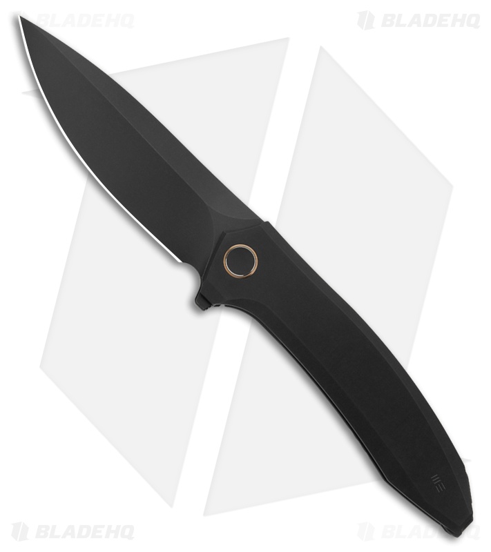 WE Knife Co. Acuminal Frame Lock Knife Black Titanium (3.9" Black Stonewash)