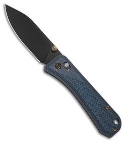 WE Knife Co. Bougie Banter Crossbar Lock Knife Blue Titanium (2.9" Black SW)