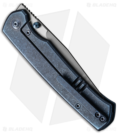 WE Knife Co. Evoke Frame Lock Knife Blue Titanium - Blade HQ