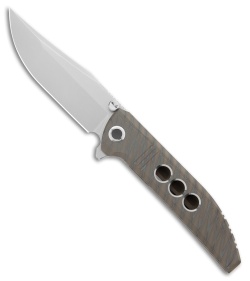 WE Knife Co. Ezinta Integral Frame Lock Knife Tiger Stripe Flamed Ti (3.9" BB)