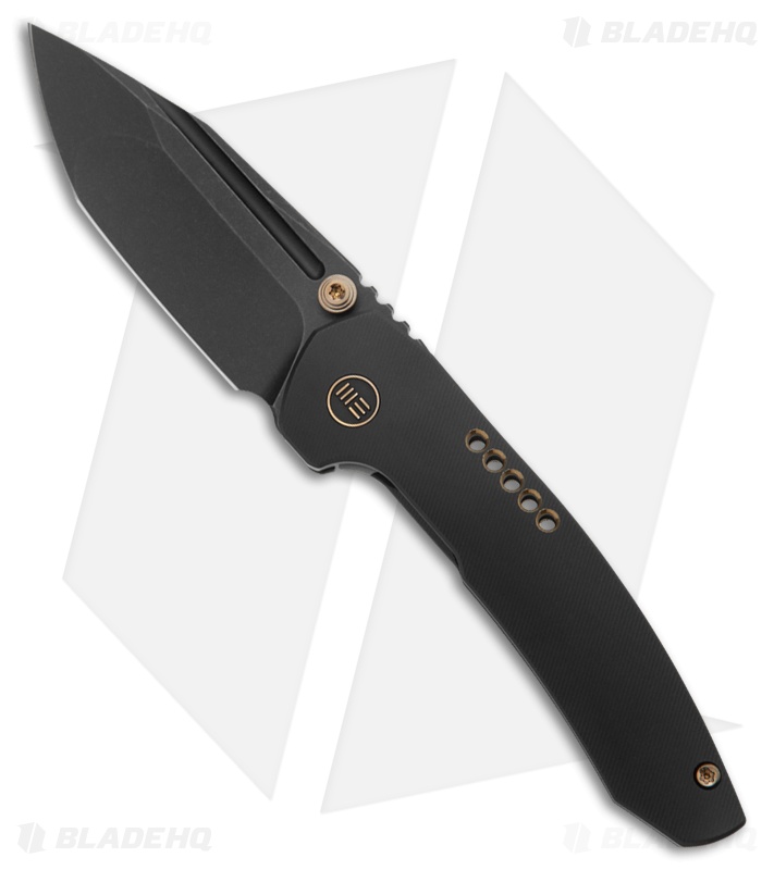 WE Knife Co. Micro Trogon Frame Lock Knife Black Titanium (2.7" Black SW)