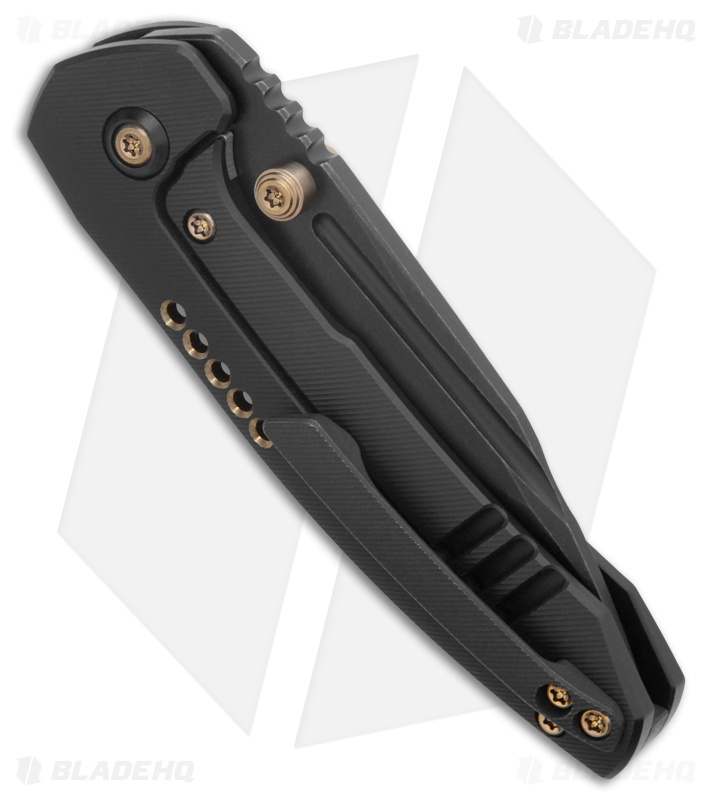 WE Knife Co. Micro Trogon Frame Lock Knife Black Titanium (2.7" Black SW)