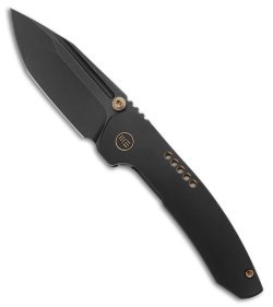 WE Knife Co. Micro Trogon Frame Lock Knife Black Titanium (2.7" Black SW)