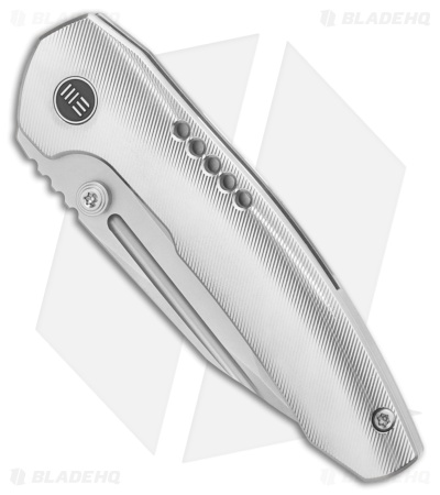 WE Knife Co. Micro Trogon Frame Lock Knife Satin Polished Ti (2.7" Polished/BB)