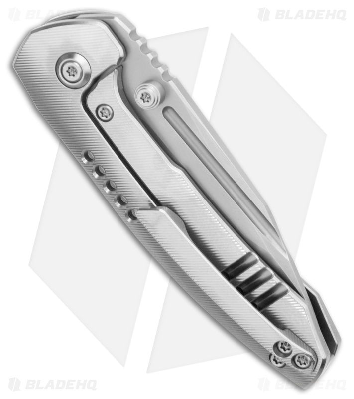 WE Knife Co. Micro Trogon Frame Lock Knife Satin Polished Ti (2.7" Polished/BB)
