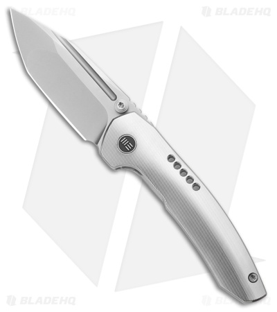 WE Knife Co. Micro Trogon Frame Lock Knife Satin Polished Ti (2.7" Polished/BB)