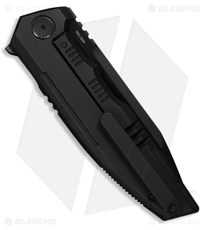 WE Knife Co. Breach Frame Lock Knife Black Titanium (3.9" Black SW/Black Brush)