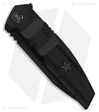 WE Knife Co. Breach Frame Lock Knife Black Titanium (3.9" Black SW/Black Brush)