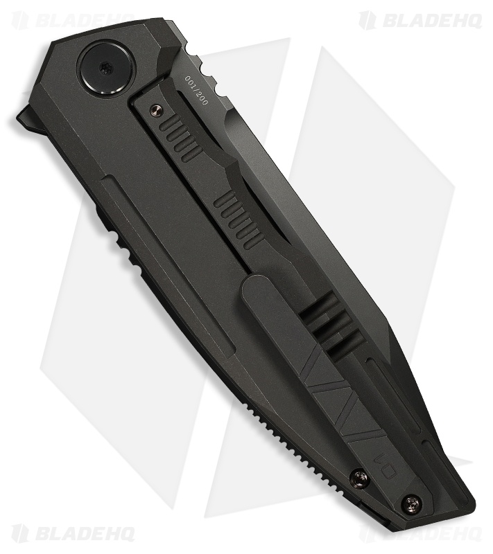 WE Knife Co. Breach Frame Lock Knife Charcoal Gray Ti (3.9" Dark Gray SW)