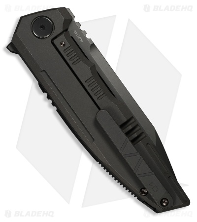 WE Knife Co. Breach Frame Lock Knife Charcoal Gray Ti (3.9" Dark Gray SW)