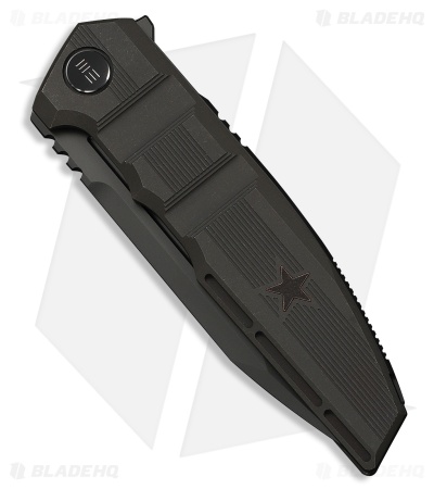 WE Knife Co. Breach Frame Lock Knife Charcoal Gray Ti (3.9" Dark Gray SW)