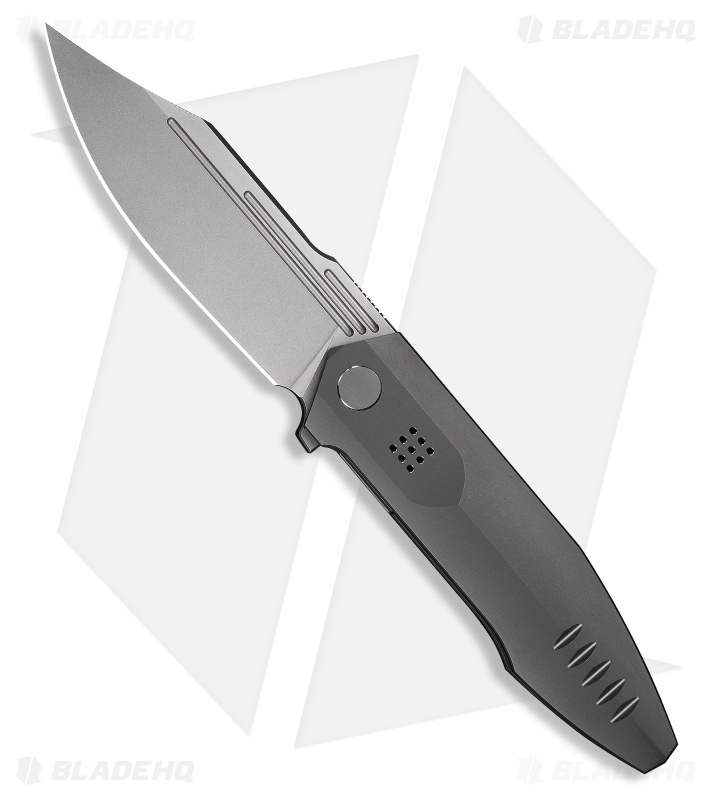 WE Knife Co. Flight Line Liner Lock Knife Dark Gray Titanium (3.8" Stonewash)