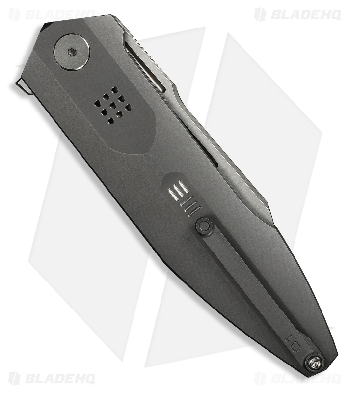 WE Knife Co. Flight Line Liner Lock Knife Dark Gray Titanium (3.8" Stonewash)