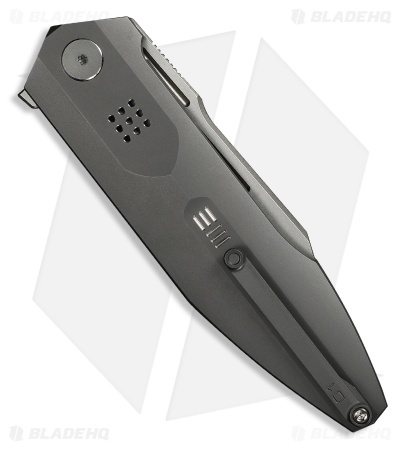 WE Knife Co. Flight Line Liner Lock Knife Dark Gray Titanium (3.8" Stonewash)