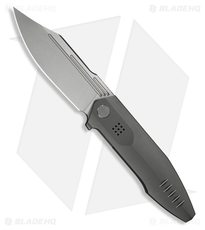 WE Knife Co. Flight Line Liner Lock Knife Dark Gray Titanium (3.8" Stonewash)