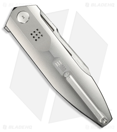 WE Knife Co. Flight Line Liner Lock Knife Polished BB Titanium (3.8" Satin)