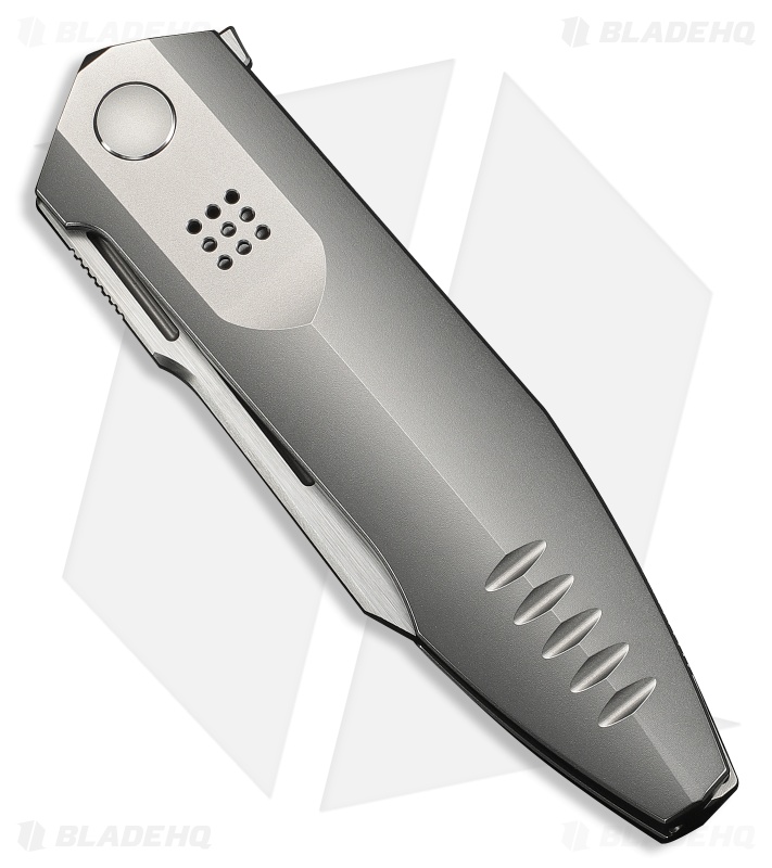 WE Knife Co. Flight Line Liner Lock Knife Polished BB Titanium (3.8" Satin)